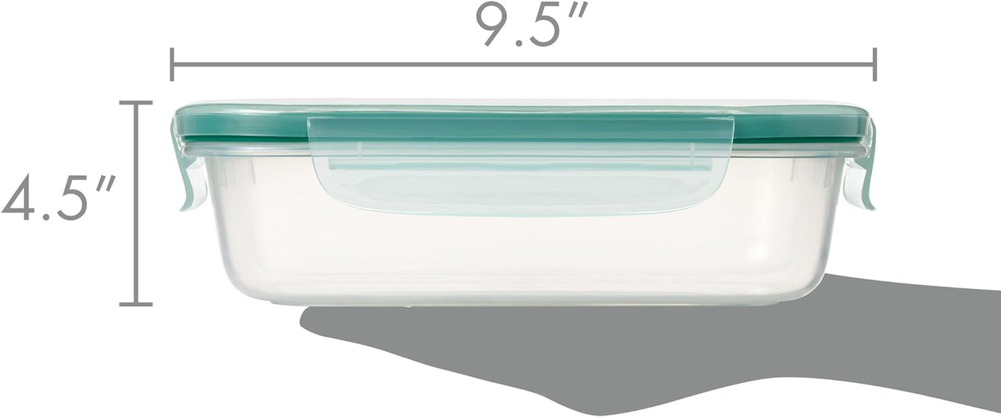 OXO Good Grips 3.5 Cup Smart Seal Airtight Glass Rectangle Food Storage Container
