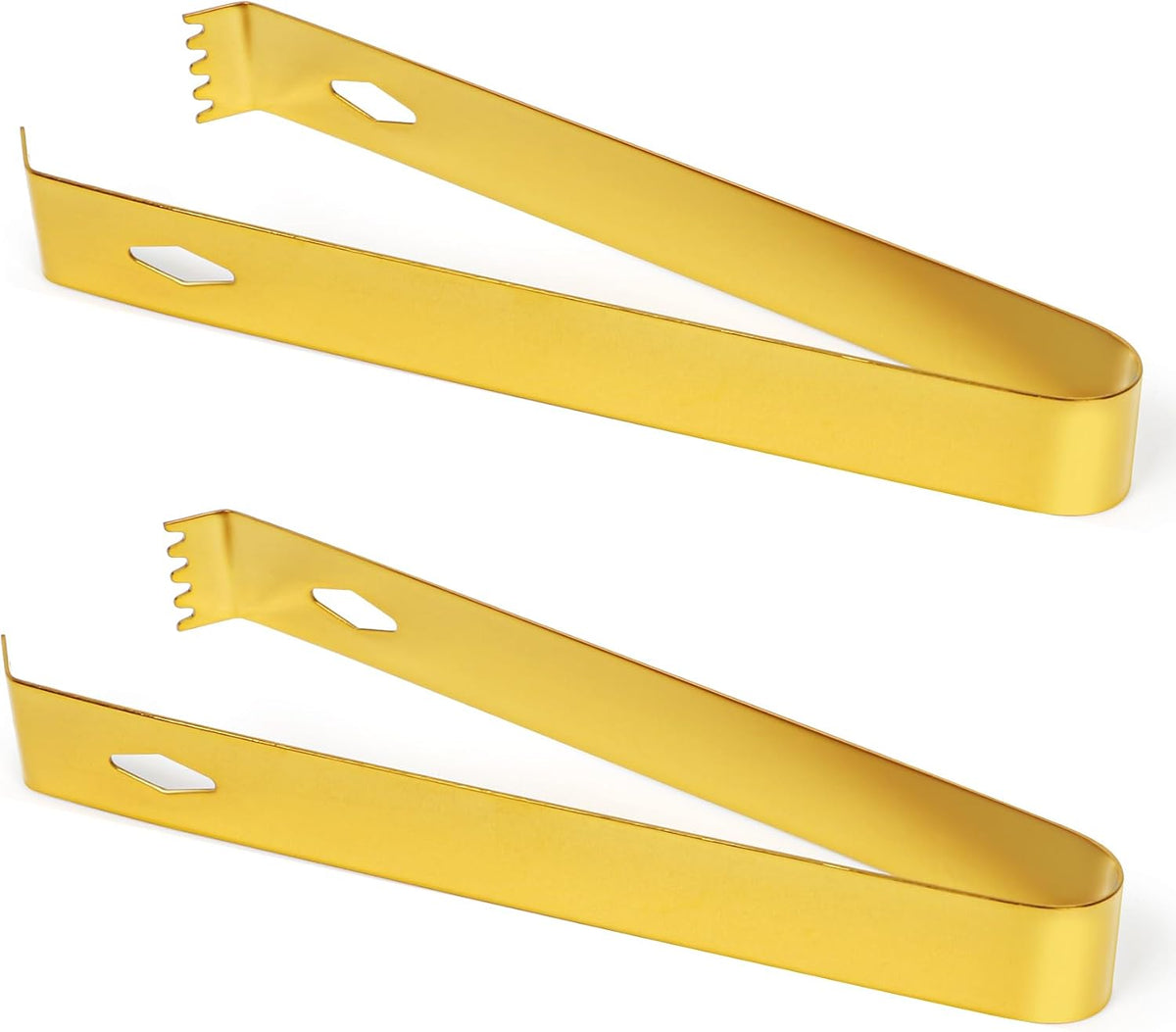 2 Pack Ice Tongs 5.9 Inch Small Serving Tongs Food-Grade Small Tongs for Appetizers Stainless Steel Sugar Tongs Ice Tongs for Ice Bucket Party Coffee Bar, Silver