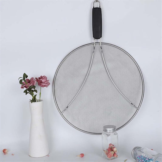Grease Splatter Screen for Frying Pan 14" - Stops 99% of Hot Oil Splash