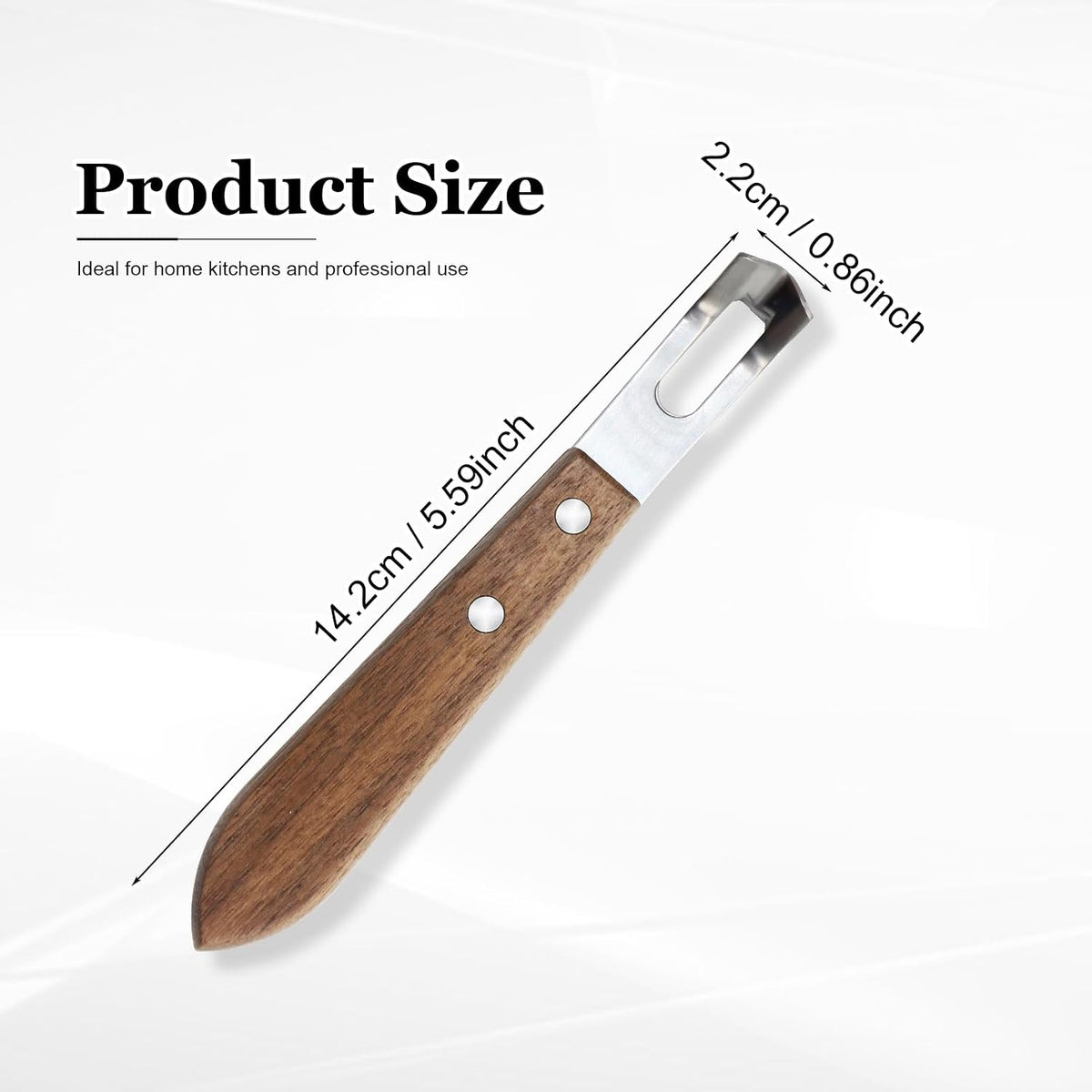 Lemon Zester Tool with Channel Knife, 2-in-1 Citrus Garnish Tool