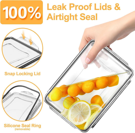 AISOON 40 Pcs 85oz Food Storage Containers with Lids, Airtight BPA-Free Leakproof Reusable Kitchen Containers, Freezer Safe Meal Prep & Pantry Organizer Set, Microwave & Dishwasher Safe