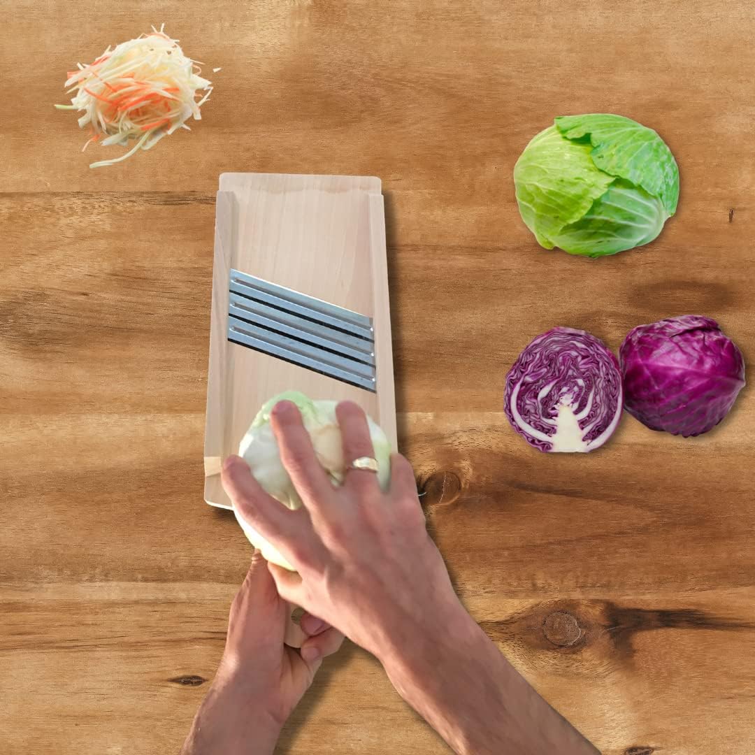 Wooden Cabbage Shredder, Vegetable Slicer