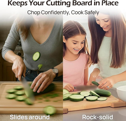 Silicone Cutting Mat, Dishwasher Safe Counter Protector with Grip Base for Stable Food Preparation Silicone Kitchen Accessories