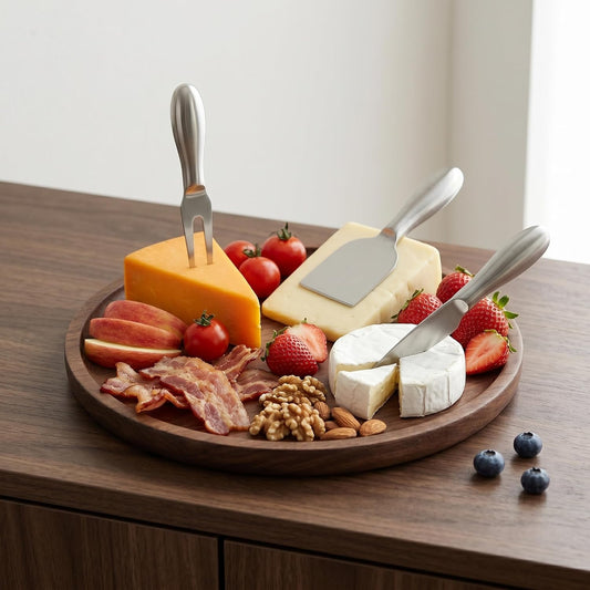 Cheese Knife Set, 6-Piece Stainless Steel Charcuterie Board Accessories