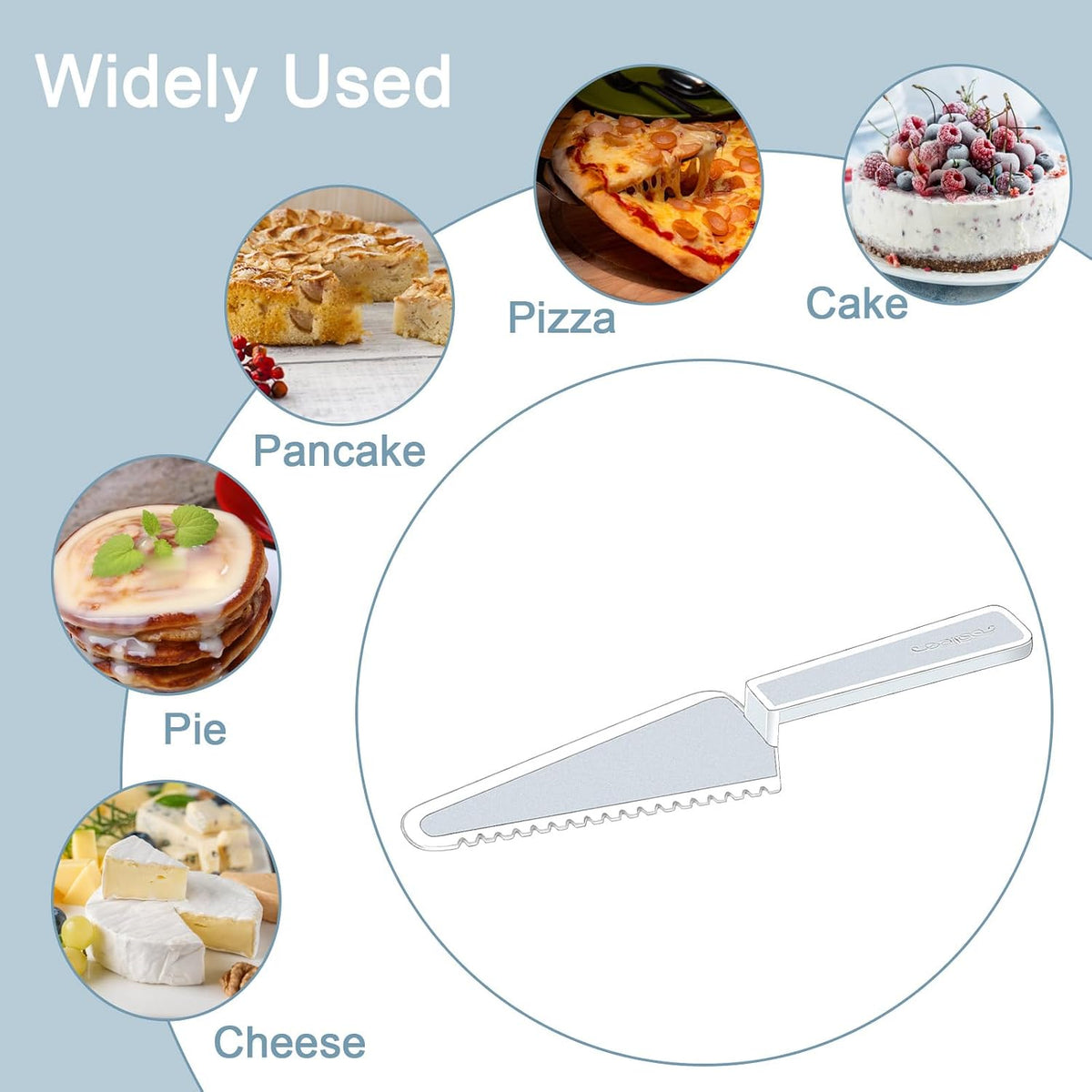 TINSKY 50Pcs Disposable Plastic Cake Cutter, Clear Cake Knife & Pie Server