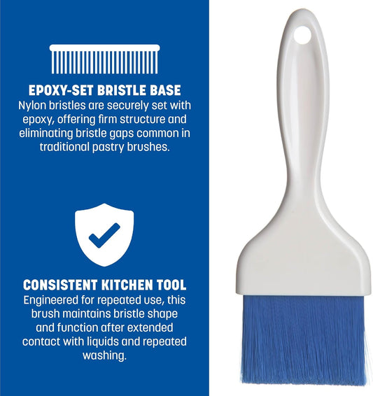 Carlisle FoodService Products 4039214 Galaxy Pastry Brush, 3", Blue