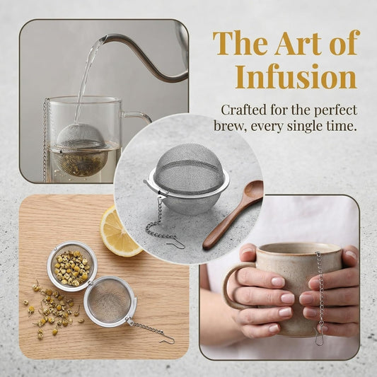 304 Stainless Steel Mesh Tea Ball for Loose Leaf Tea