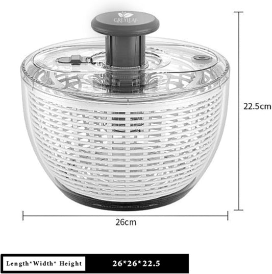 Salad Spinner 3.8 Qt – Large Lettuce Spinner & Vegetable Washer, Fruit Washer Bowl with Strainer, BPA-Free Produce Cleaner & Dryer for Kitchen
