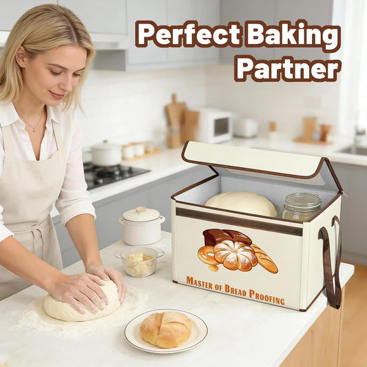 Electric Bread Proofing Box, 3-Sided Heating Dough Proofer, Foldable