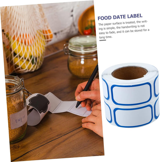 Angoily Easy Apply Food Date Stickers 6 Rolls Removable Labels for Pantry Circle Bottle Milk Storage Practical for Organization