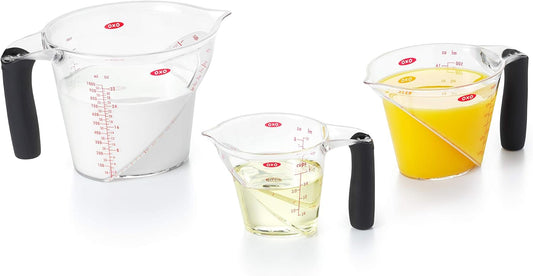OXO Good Grips 3-Piece Angled Measuring Cup Set & Good Grips Mini Angled Measuring Cup