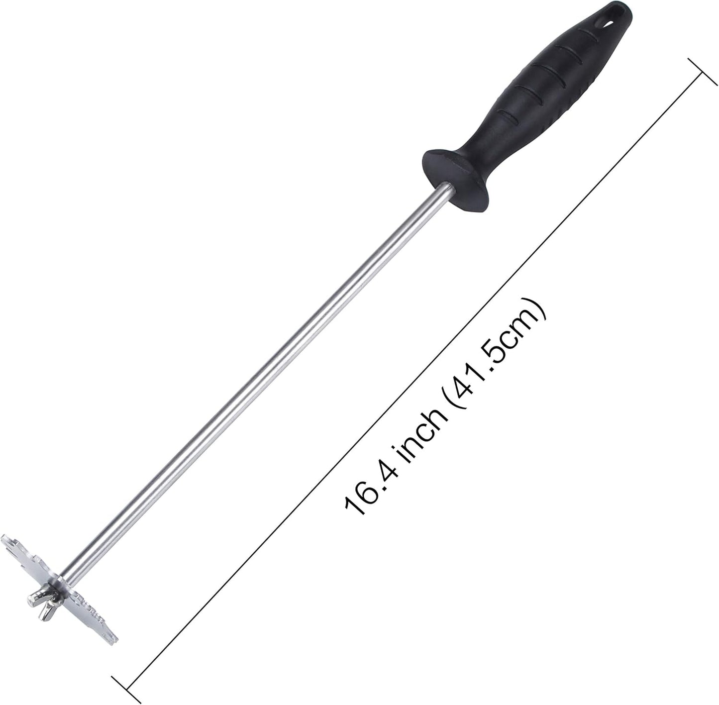 MSY BIGSUNNY Good Grip Stainless Steel Grill Scraper for BBQ Grate and Griddle (12" Scraper)