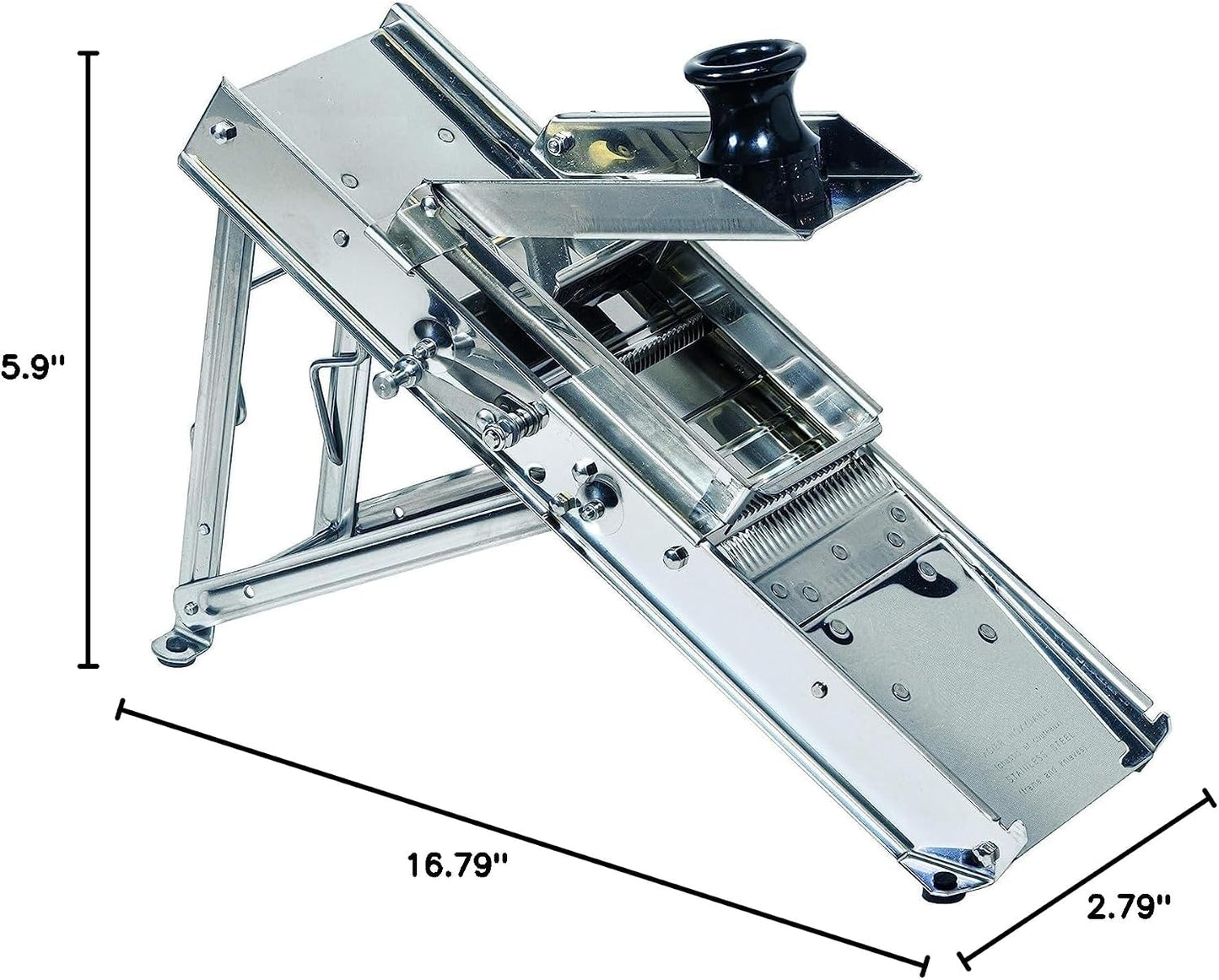Soro Essentials- Stainless Steel Adjustable Mandoline Food Slicer with 2 Blades Safety Hand Guard- Mandoline Slicer Vegetable Chopper Food Vegetable Slicer Potato Slicers Mandolin Potato Cutter