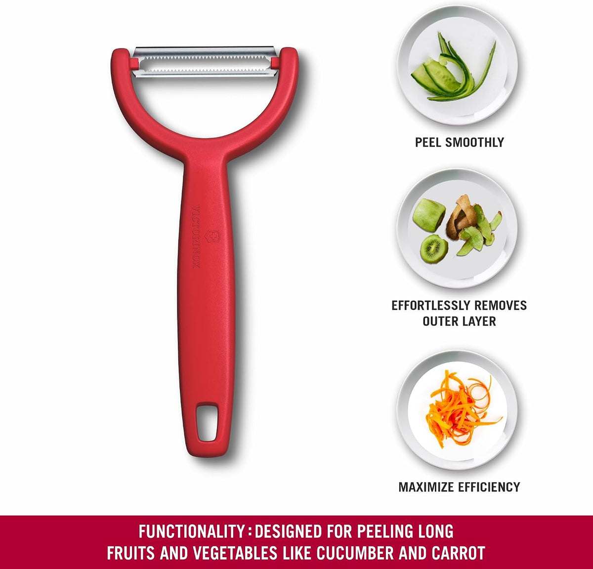 Victorinox Ypso Peeler, Serrated Vegetable & Fruit Peeler, Swiss Made