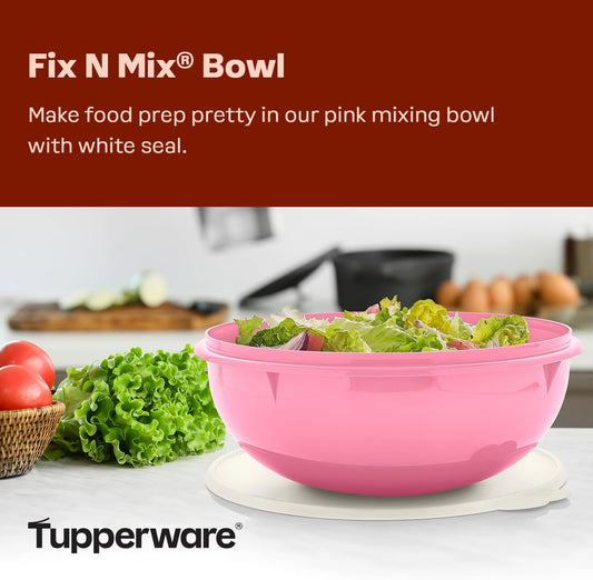 Tupperware Fix-N-Mix Vintage Pink Mixing Bowl - 1.7 Gallon