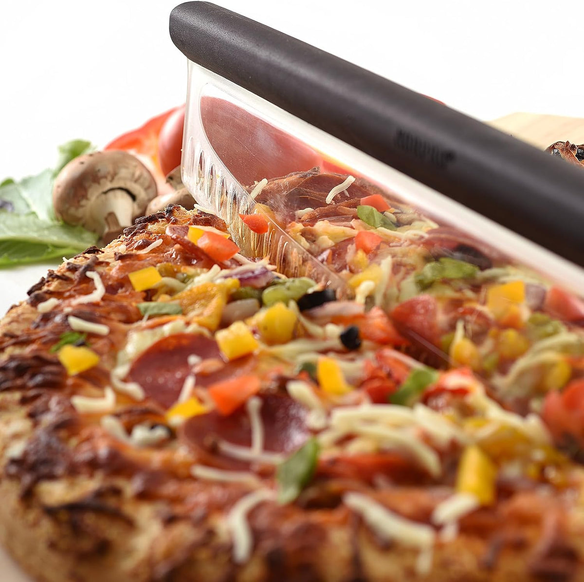 Norpro 5690 Grip-EZ Pizza/Dessert Slicer with Scallops