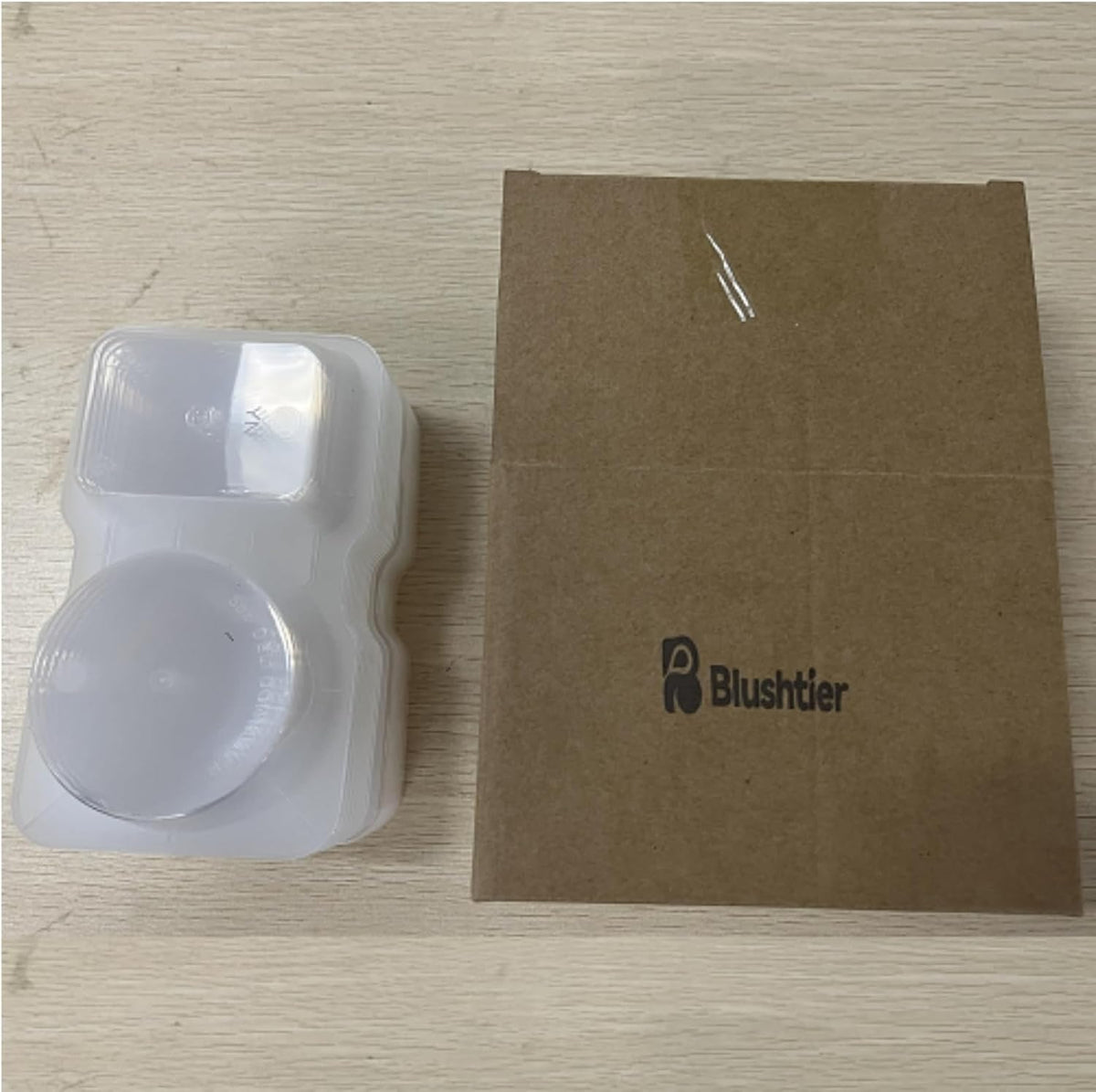Blushtier 10 Pcs Pack Snack Containers with Lids, 5 oz Double Compartment Plastic Food Containers, Portable Divided Snack Cups for School, Office, Meal Prep, Sauces, Dips, On-the-go Camping (Clear)