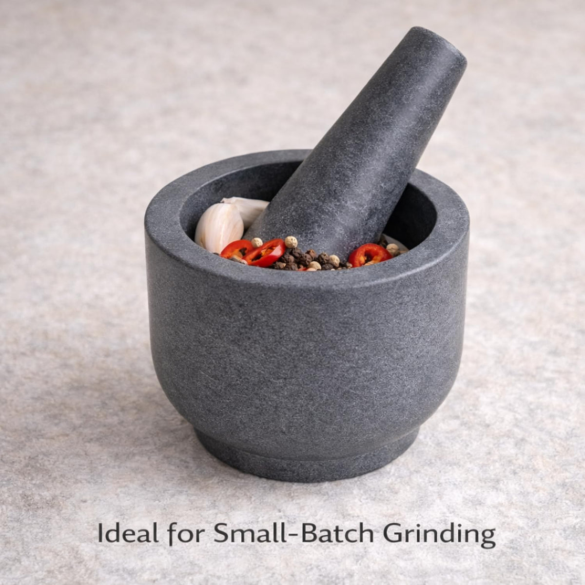 Mortar and Pestle Set, Black