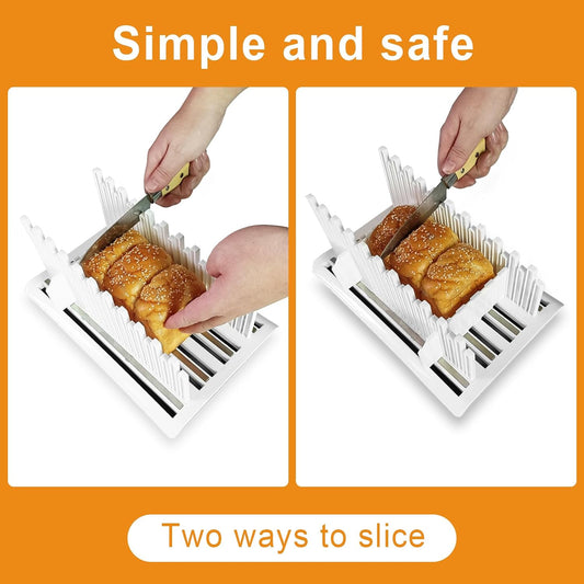Bread Slicer For Homemade Bread with Crumb Tray
