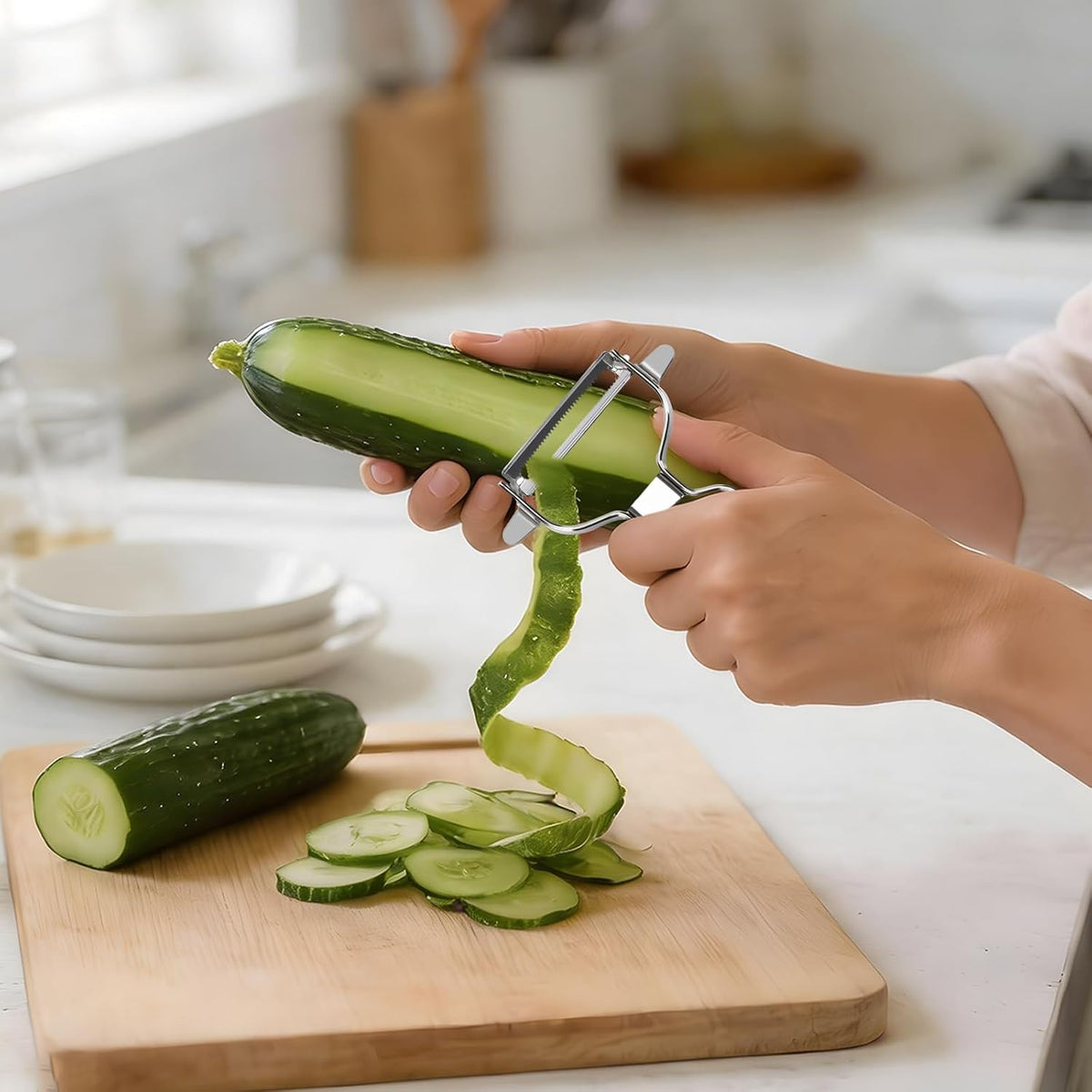 Stainless Steel Vegetable Y Peeler, Easy Grip Y Peeler
