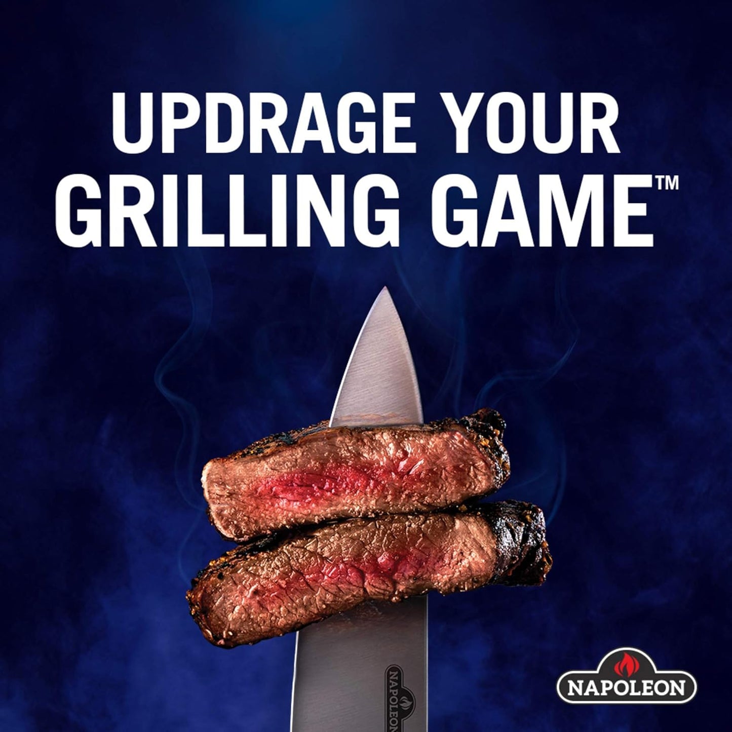 Napoleon BBQ Grill Accessory - Stainless Steel Grid Scraper - 62031 - Stainless Steel, Double Sided Head for Different Grate Sizes, Hanging Loop, Grill Scraper