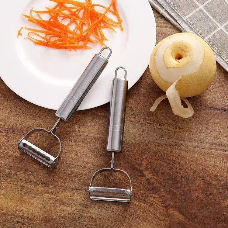 Vegetable Peeler, Stainless Steel Julienne Peeler, 2-in-1 Kitchen Tool