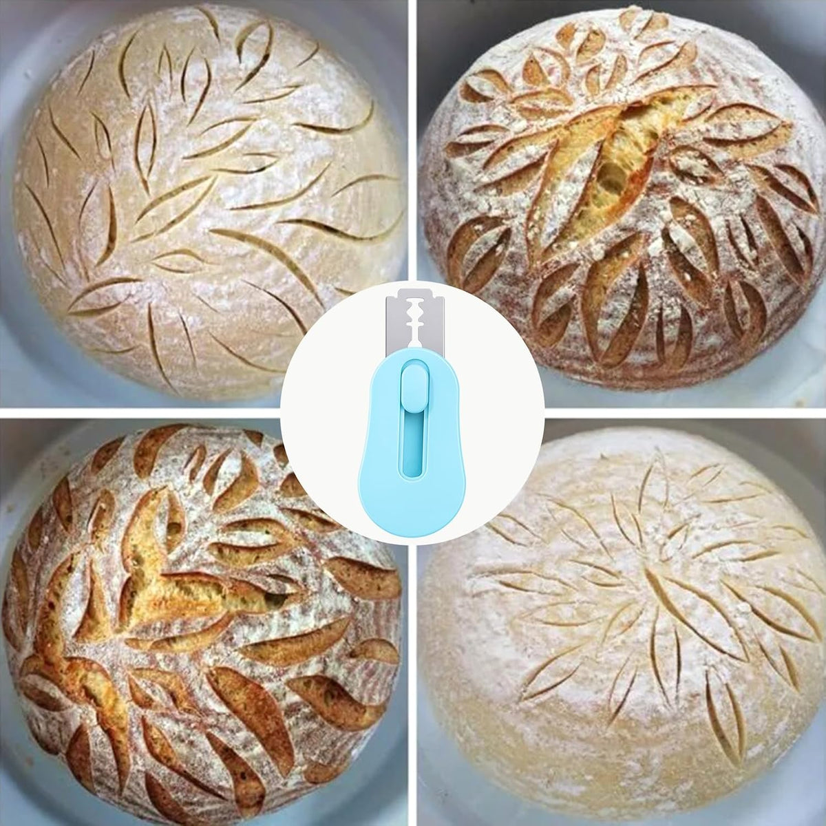 SUMAJU Magnetic Bread Lame with Extractable Blade - 20 Razor Blades,Dough Scoring Tool for Sourdough Breads baking & Bread Making Tools