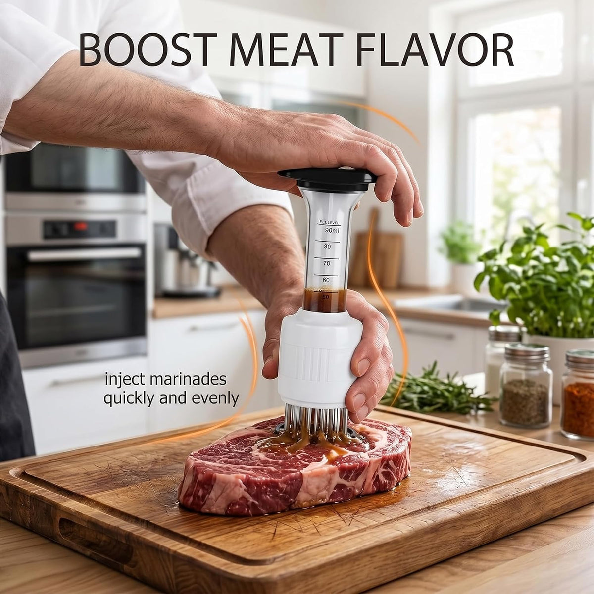 Sauce Injector Meat Tenderizer 1 Pack For BBQ Turkey Chicken Poultry