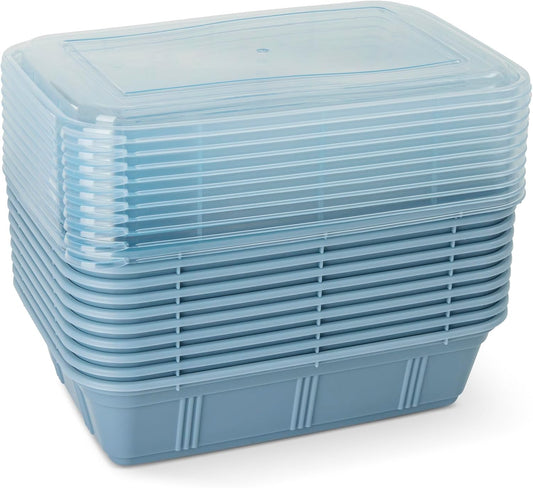 Core Kitchen Reusable Meal Prep Containers – 20-Piece Set (10 Containers & 10 Lids) – 31 oz BPA-Free – Microwave, Freezer & Dishwasher Safe
