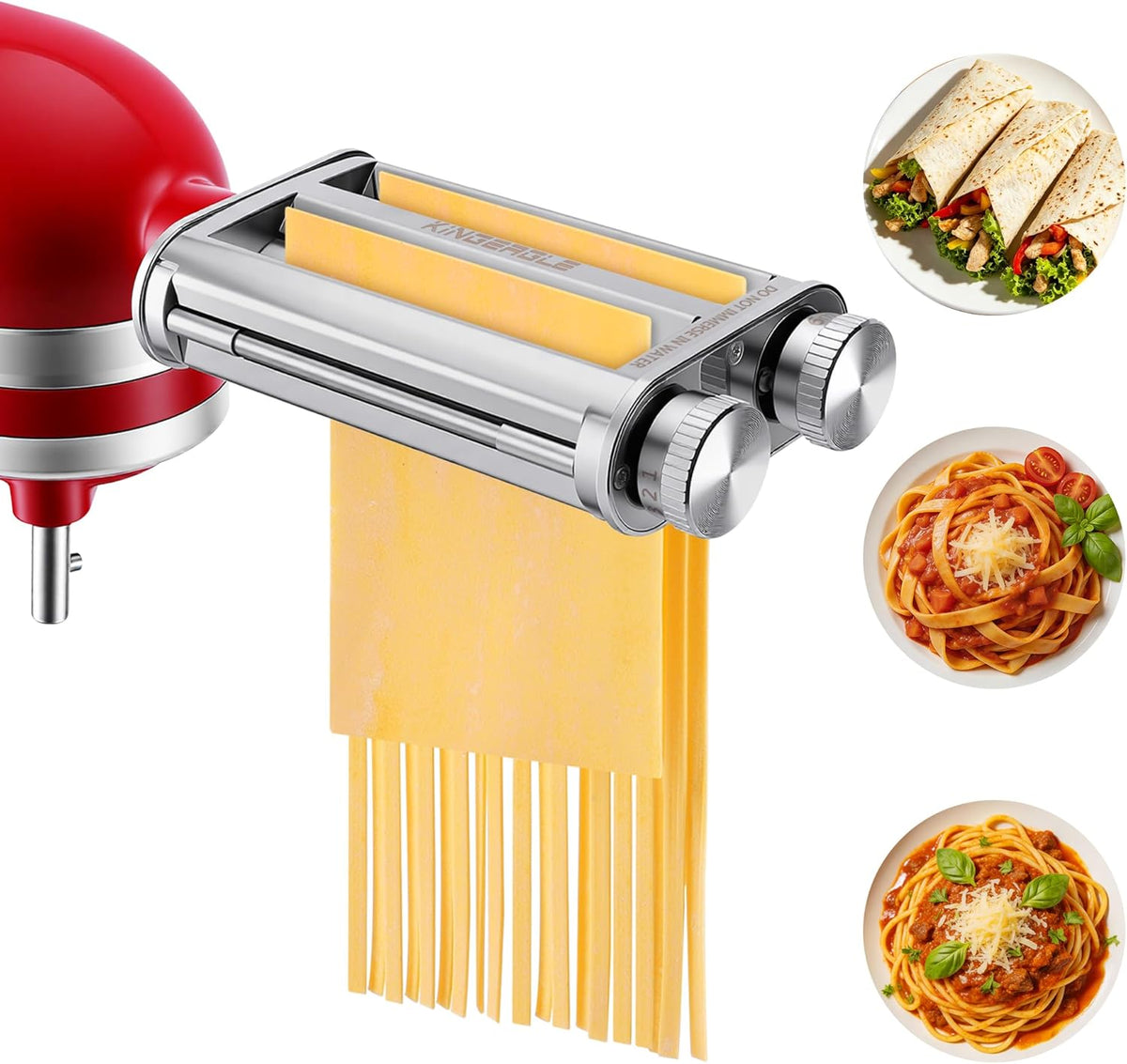 Pasta Maker Attachment for KitchenAid Mixers, 3 in 1 Pasta Attachments