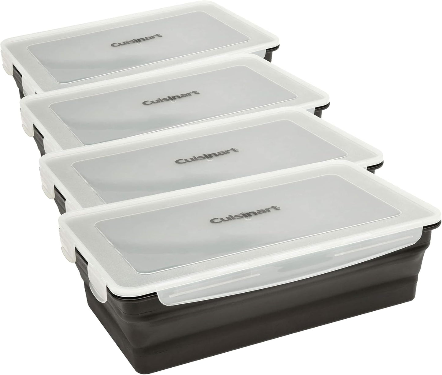 Cuisinart XL Collapsible Marinating Container, Large Capacity Grill Accessories Perfect for BBQs and Tailgates, Marinade and Brining Prep, Collapsible Silicone for Easy Storage