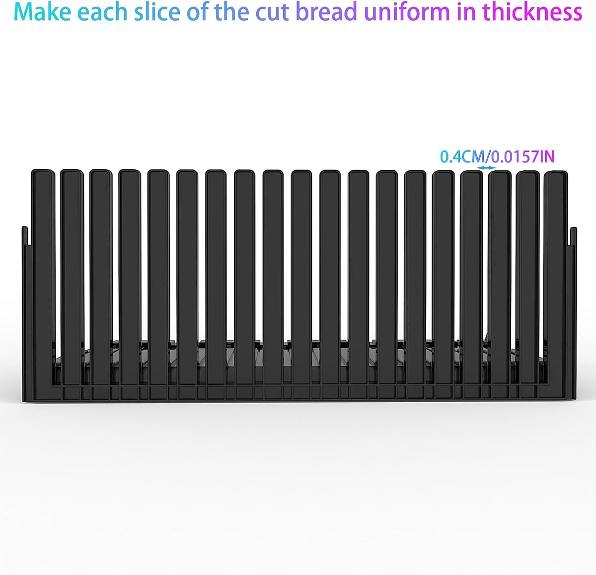 Bread Slicer for Homemade Breads , Adjustable Thickness Slicing Guide , Foldable Portable Bread Cutter Suitability for Homemade Breads, Bagel ,Cakes - Kitchen Gadget, Baking Tool ,Gifts for Mom Dad