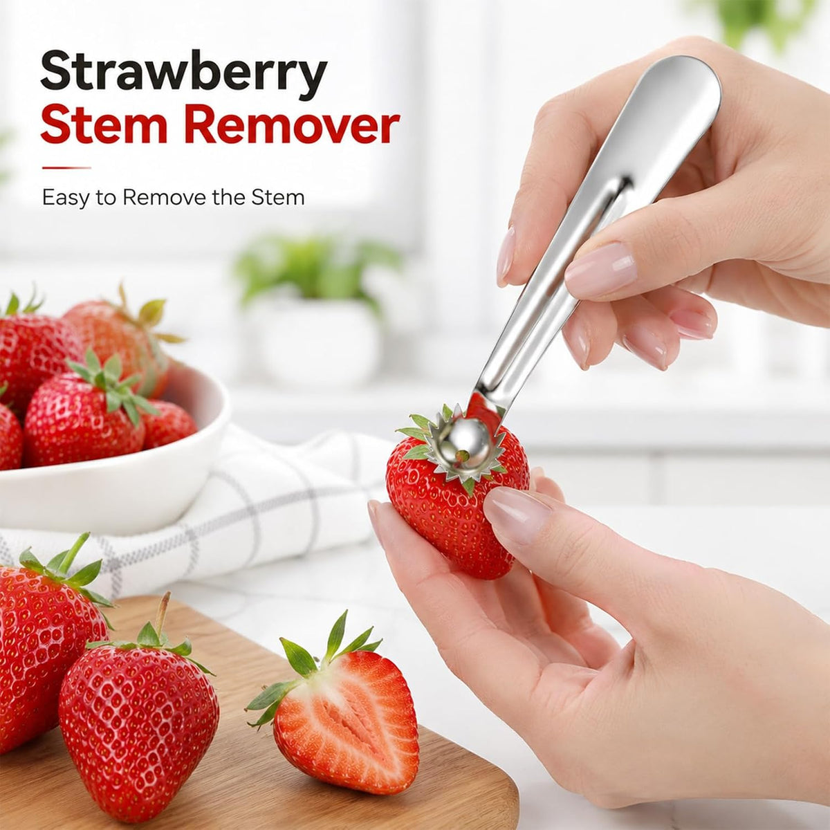 5 Pcs Tomato Stem Corer, Strawberry Huller Tool