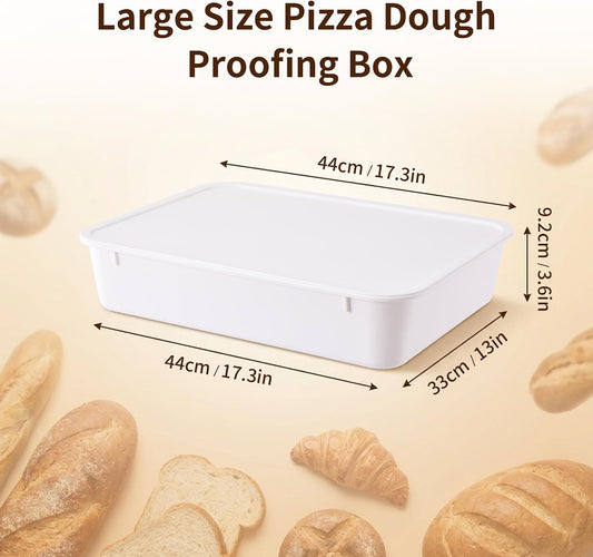 KONGDY 3-Pack Pizza Dough Proofing Box with Lids Dough Proofing Container