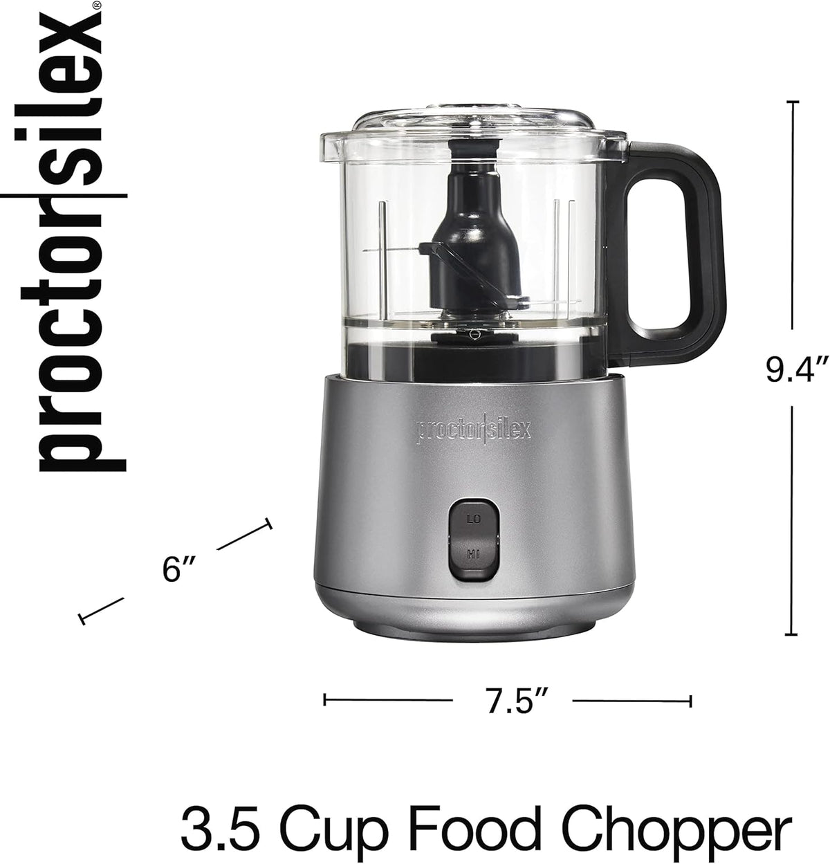 Proctor Silex Durable Electric Vegetable Chopper & Mini Food Processor