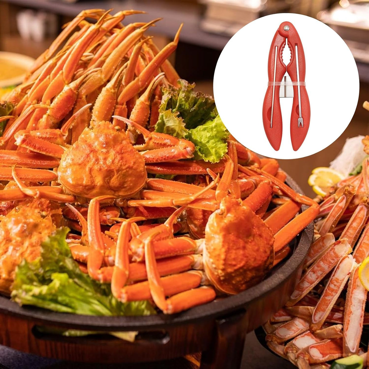 Crab Claw Crackers and Tools Lobster,Crab Leg Crackers Tools for Eating