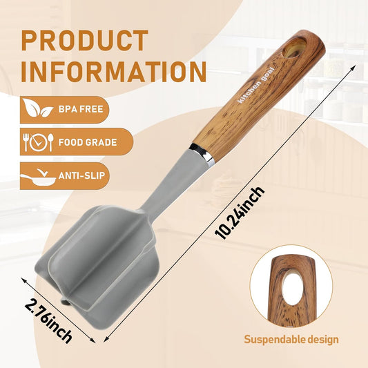 Handle Meat Chopper, Heat Resistant Meat Masher For Hamburger Meat, Ground Beef Smasher, Nylon Hamburger Chopper Utensil, Ground Non Stick Mix Chopper, Potato Masher Tool