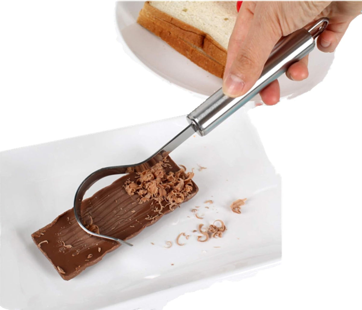 Cheese Scraper Cheese Grater,Chocolate Shaver,Chocolate Scraper Cheese Shaver, Handheld Stainless Steel,Used In The Kitchen, Baking, And Making Baby Food(2 Packs)