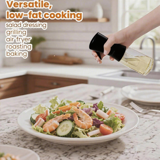 Olive Oil Sprayer for Cooking, 220ml Glass Oil Dispenser