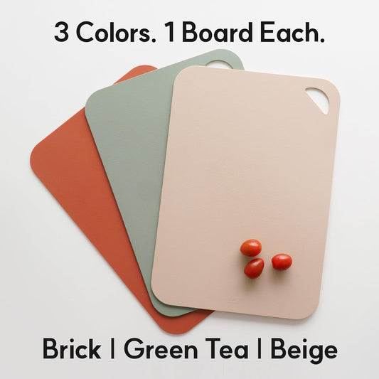 Flexible TPU Cutting Board Mat, Brick Large | Premium TPU, Knife Friendly, Non-Slip, Dishwasher Safe, Made in Korea