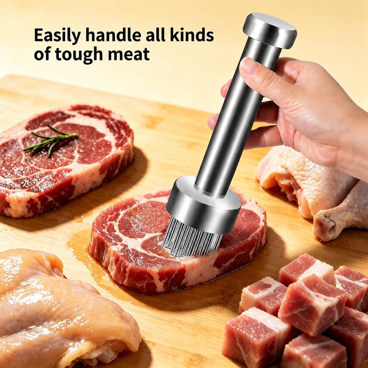 Stainless Steel Meat Tenderizer Tool