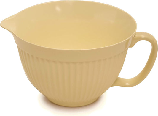 Norpro Melamine 1017 Grip-EZ Mixing Bowl, 4 quart, Yellow, 3.8 liters