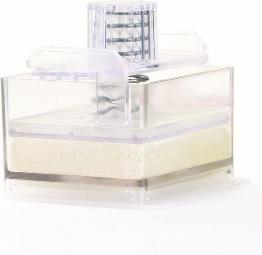 Gourmet Tofu Press/Marinating Dish - Clear. TofuXpress removes moisture from tofu and other foods automatically without mess.