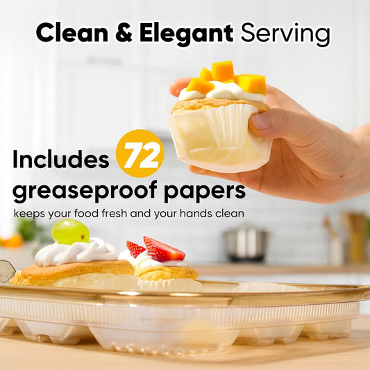 77L 2-Pack Deviled Egg Container with Lid – 34-Egg Platter with Handle, Stackable & Portable Carrier for Parties, Holidays, Camping, and Fridge Storage