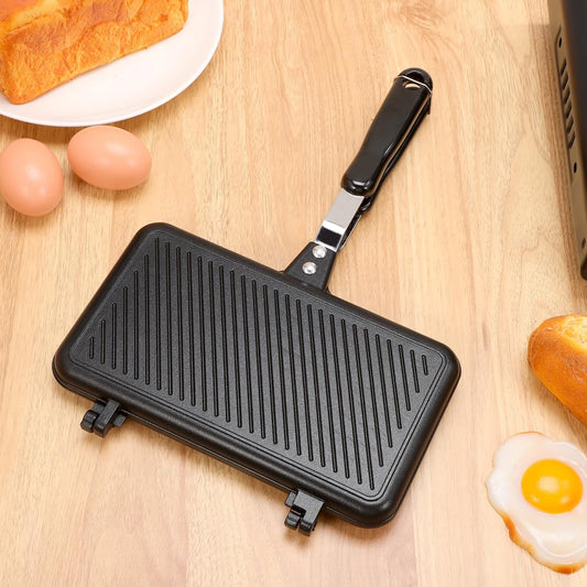 BESPORTBLE Double Sided Sandwich Frying Pan Non Stick Bakeware Baking Plate