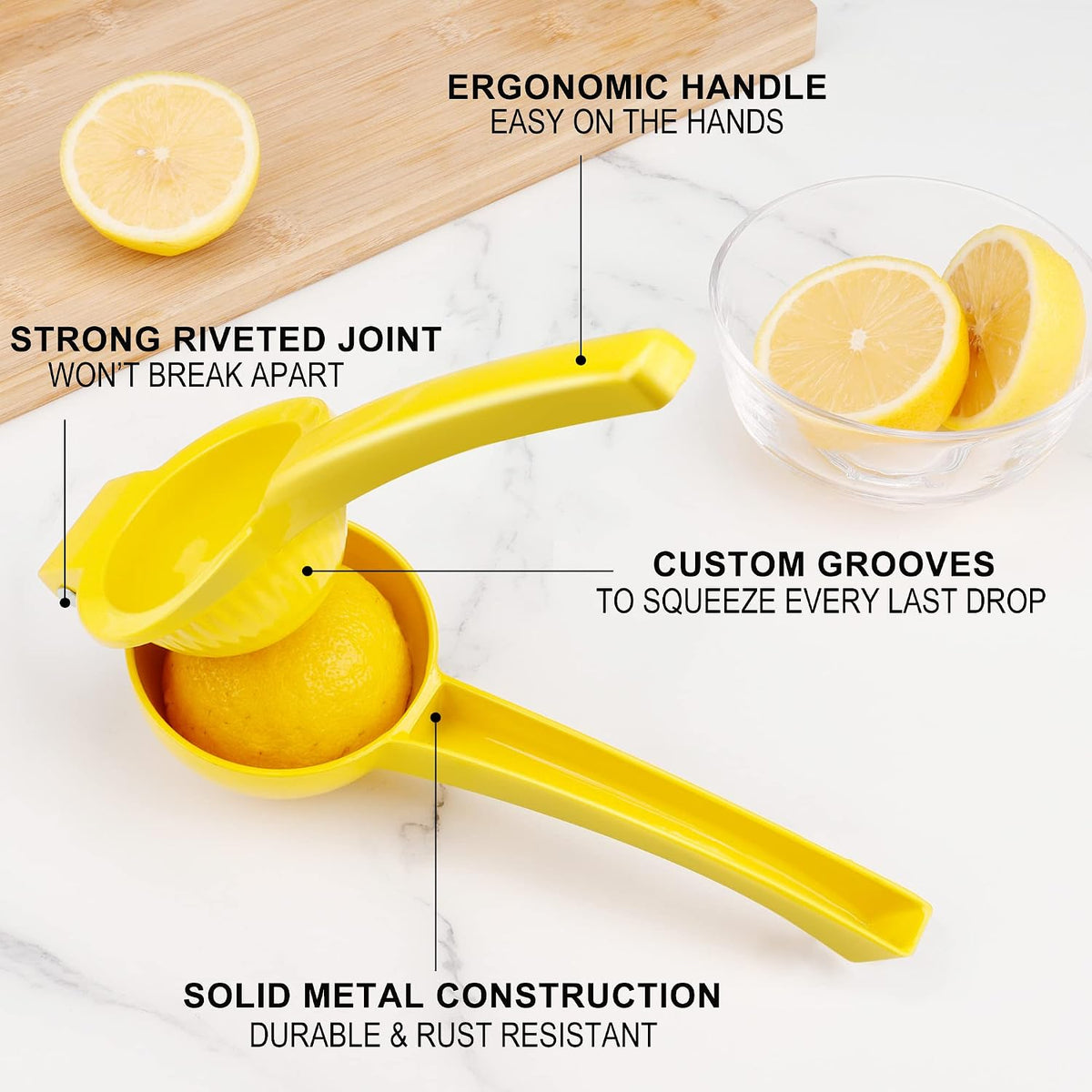 Metal Lemon Squeezer, Manual Lemon Juicer Tool - Kitchen Tools