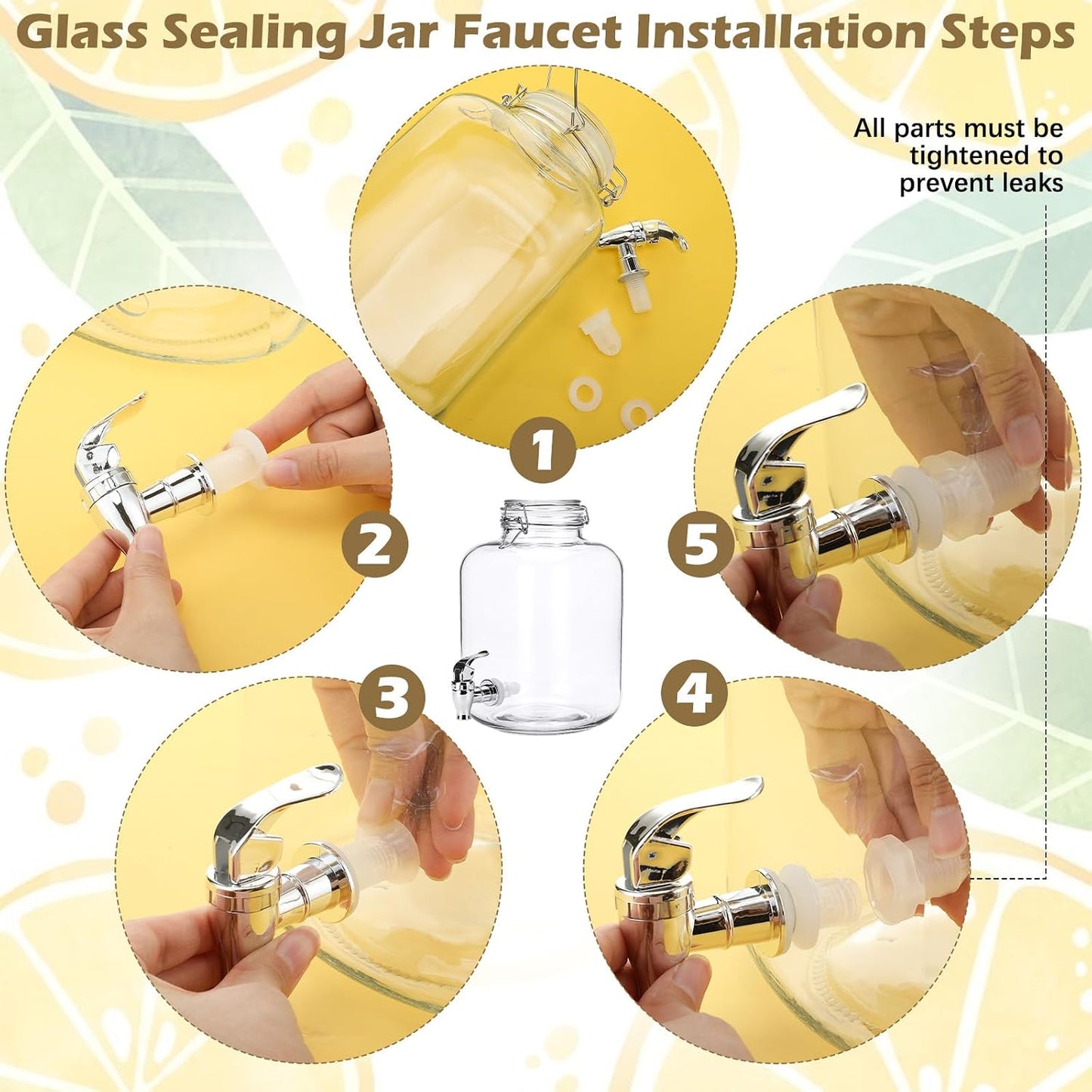 Jingmore 43 Pcs 2026 Graduation Freshly Lemonade Stand Complete Accessories Kit Lemon Bar Sign Class of 2026 Jar Drink Station Glass Beverage Dispenser Plastic Cup Jam Pump Head Party Decorations