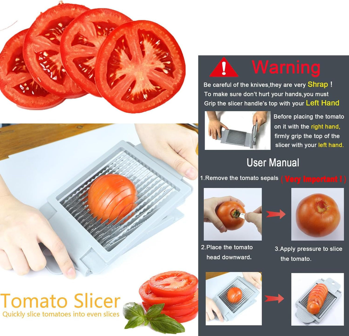 Tomato Slicer Tool Slicer Vegetable Cutter Slicer Vegetable Cutter Home Use