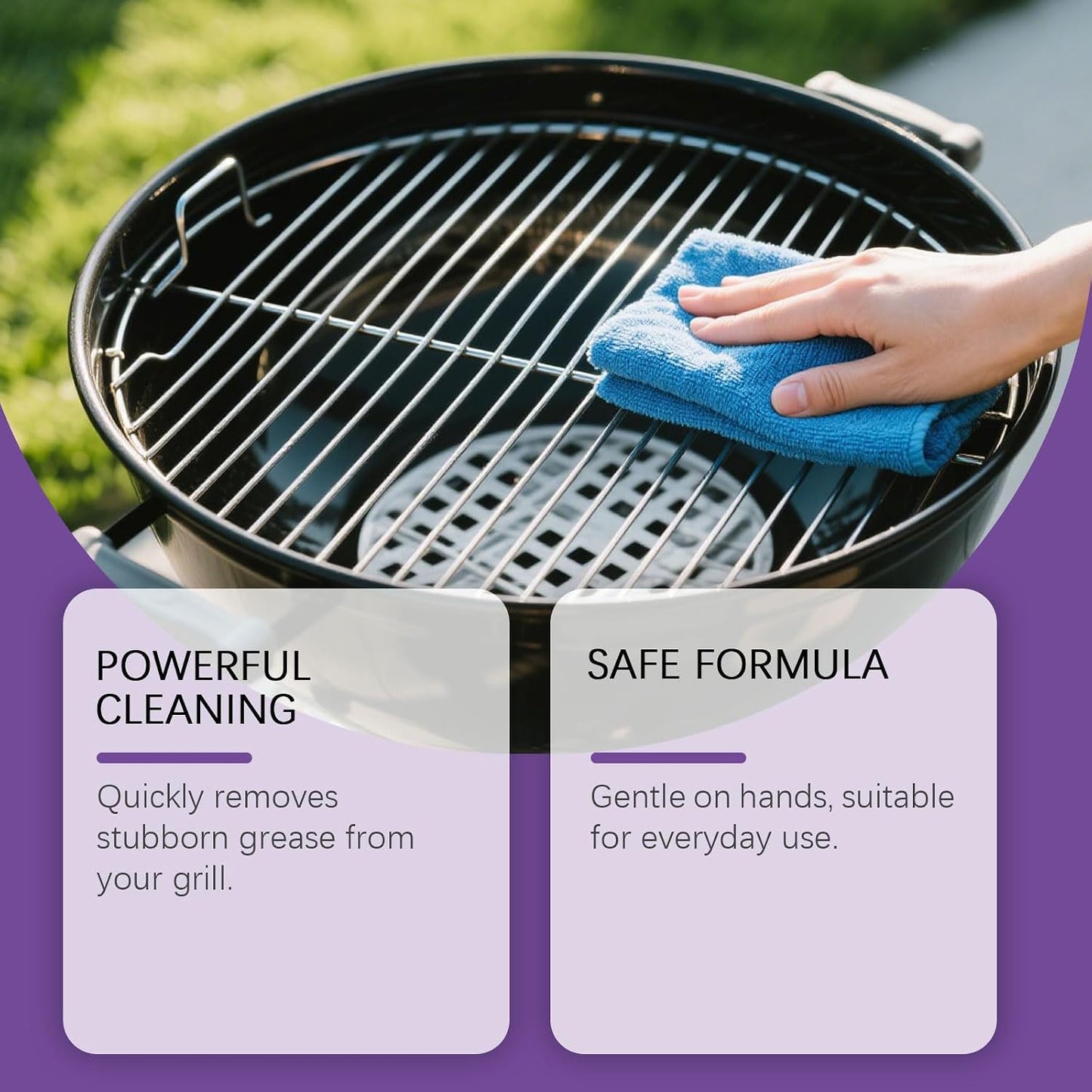 Fast Acting Heavy Duty Grill Degreaser Spray, 2026 Upgrade BBQ Grill Cleaner, Multi-Functional Stubborn Grease Smoky Stains Remover For Outdoor Grill Stove Top, Drip Pans (1)