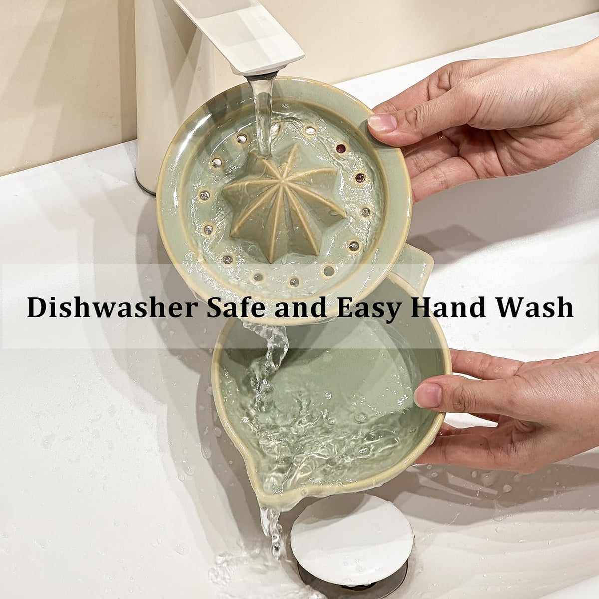 Ceramic Citrus Lemon Orange Juicer Manual Squeezer, Hand Juicer Reamer